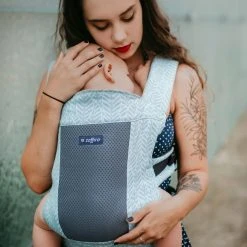 Zaffiro City Air Beige Leaves Ergonomische Draagzak 7398 -KinderReisWereldNederland zaffiro city air beige leaves draagzak 7398 8