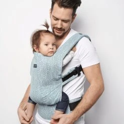 Zaffiro City Graphite Leaves Ergonomische Draagzak 45400 -KinderReisWereldNederland zaffiro city mint leaves ergonomische draagzak 1