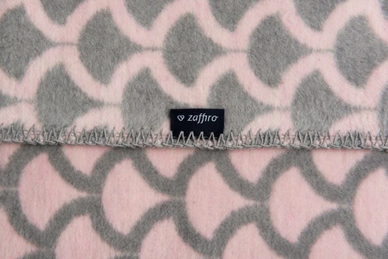 Zaffiro Grijs & Lichtroze Halve Cirkels 75 X 100 Cm Wiegdeken 40726 3 Zaffiro Grijs & Lichtroze Halve Cirkels 75 X 100 Cm Wiegdeken 40726 - Afbeelding 3