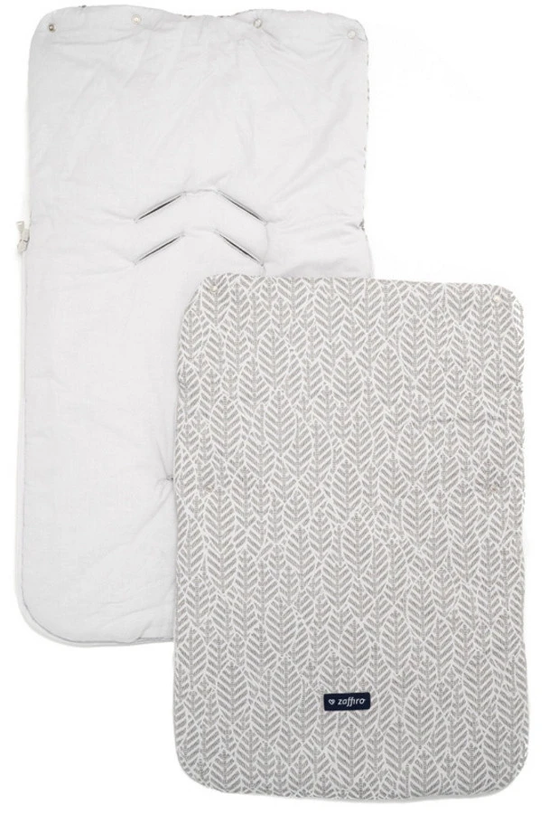 Zaffiro Grey Leaves Basic 5-in-1 Voetenzak 7572 2 Zaffiro Grey Leaves Basic 5-in-1 Voetenzak 7572 - Afbeelding 2