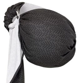 Zaffiro Hug Me Graphite Leaves Draagdoek N16 7862