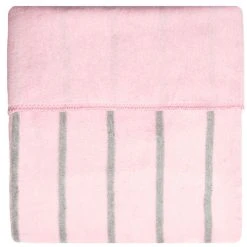 Zaffiro Grijs & Roze Gestreept 100 X 150 Cm Ledikantdeken 15403